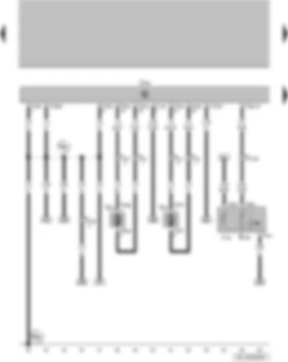 Wiring Diagram  VW FOX 2006 - Driver side interior locking switch - convenience system central control unit - interior lock switch illumination bulb - rear left window regulator motor - rear right window regulator motor