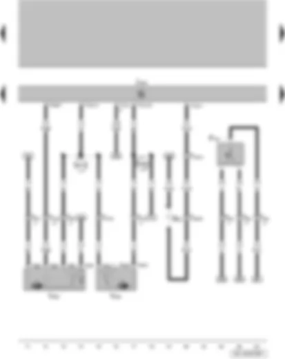 Wiring Diagram  VW FOX 2006 - Driver door exterior handle switch for anti-theft alarm system - driver door central locking motor - front passenger door central locking motor