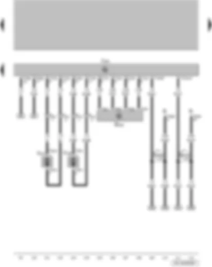 Wiring Diagram  VW FOX 2004 - Anti-theft alarm ultrasonic sensor - convenience system central control unit - driver side window regulator motor - front passenger side window regulator motor