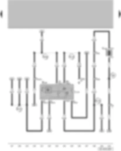 Wiring Diagram  VW FOX 2006 - Rear lid release switch - remote release switch illumination bulb - rear lid lock motor