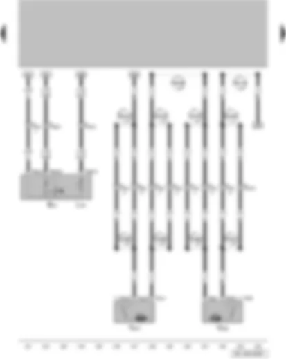 Wiring Diagram  VW FOX 2004 - Rear left window regulator switch - in door - window regulator switch illumination bulb - rear left central locking motor