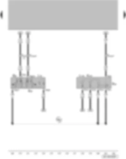 Wiring Diagram  VW FOX 2006 - Rear window regulator isolation switch - rear left window regulator switch - in driver door - rear right window regulator switch - in driver door