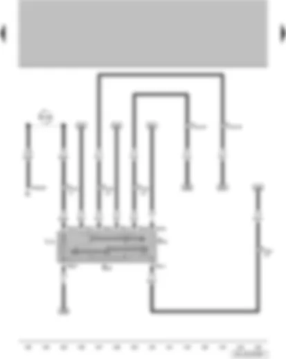 Wiring Diagram  VW FOX 2004 - Mirror adjustment switch - mirror adjustment change-over switch - mirror adjustment switch illumination bulb