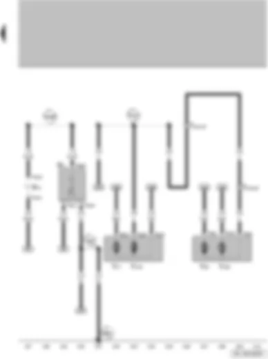 Wiring Diagram  VW FOX 2004 - Driver side mirror adjustment motor - front passenger side mirror adjustment - front interior light - luggage compartment light