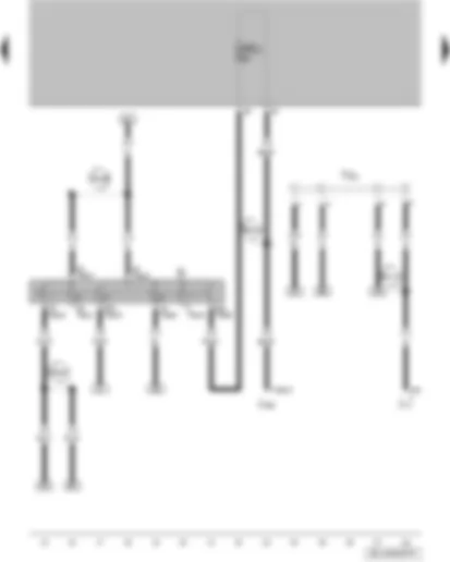 Wiring Diagram  VW FOX 2004 - Ignition/starter switch - terminal 30 wiring junction