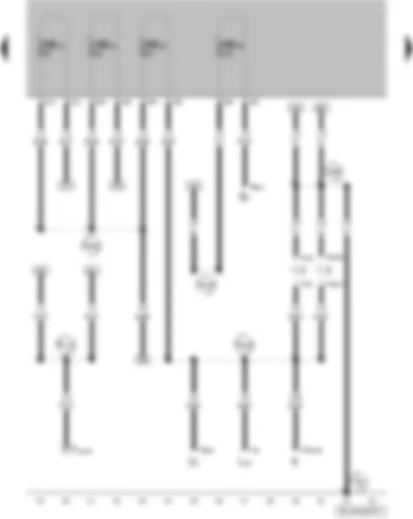 Wiring Diagram  VW FOX 2004 - Number plate light