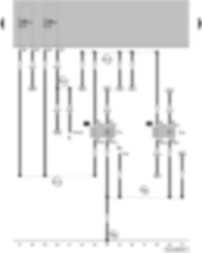 Wiring Diagram  VW FOX 2004 - Headlight main beam relay - X-contact relief relay