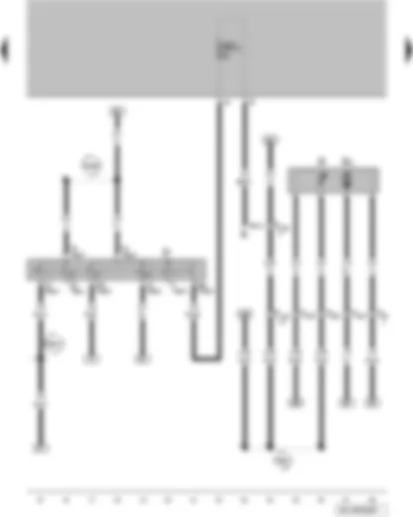 Wiring Diagram  VW FOX 2004 - Ignition/starter switch - fuel gauge sender - fuel system pressurisation pump