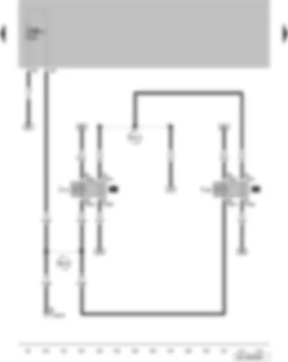 Wiring Diagram  VW FOX 2004 - Radiator fan 2nd speed relay - fresh air blower and radiator fan relay