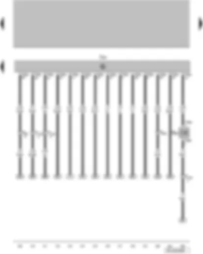 Wiring Diagram  VW FOX 2004 - Engine control unit - activated charcoal filter system solenoid valve 1