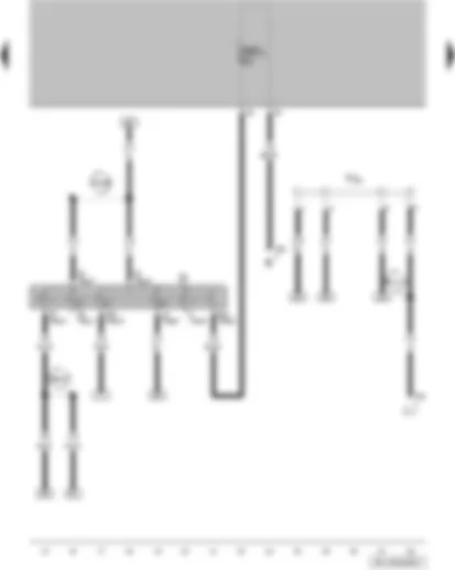 Wiring Diagram  VW FOX 2004 - Ignition/starter switch - terminal 30 wiring junction
