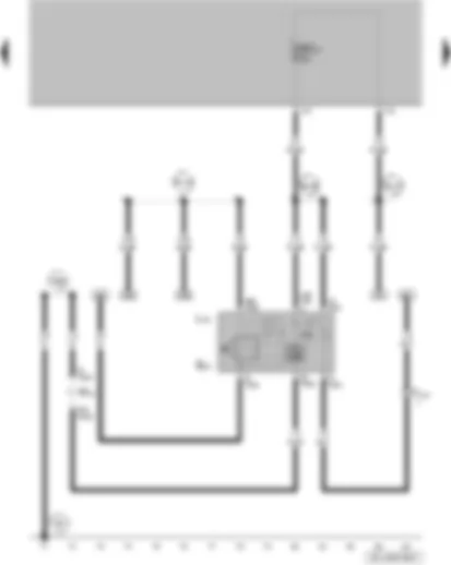 Wiring Diagram  VW FOX 2004 - Front and rear fog light switch - front and rear fog light switch illumination bulb - left tail light and rear fog light bulb