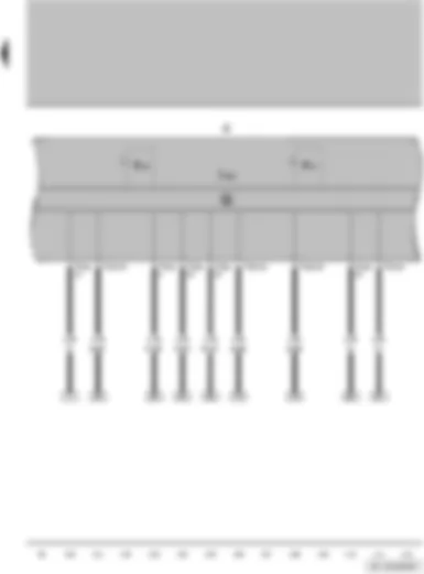 Wiring Diagram  VW FOX 2004 - Control unit in dash panel insert - dash panel insert - rear fog light warning lamp - fog light warning lamp