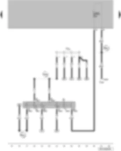 Wiring Diagram  VW FOX 2007 - Ignition/starter switch - terminal 30 wiring junction