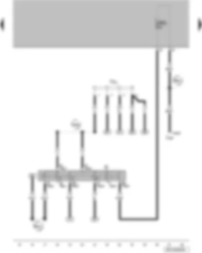 Wiring Diagram  VW FOX 2008 - Ignition/starter switch - terminal 30 wiring junction