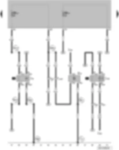 Wiring Diagram  VW FOX 2004 - High-pressure sender - X-contact relief relay - fresh air blower relay and radiator fan