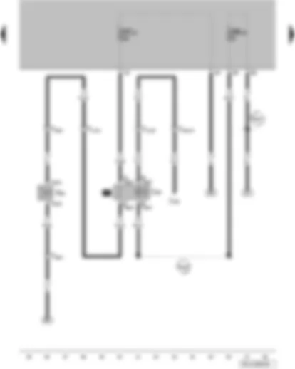 Wiring Diagram  VW FOX 2004 - Air conditioning system switch-off relay - air conditioning system magnetic coupling