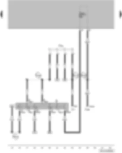 Wiring Diagram  VW FOX 2010 - Ignition/starter switch - terminal 30 wiring junction
