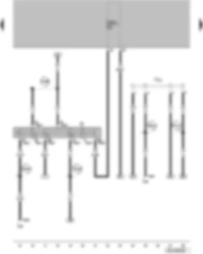 Wiring Diagram  VW FOX 2006 - Ignition/starter switch - terminal 30 wiring junction