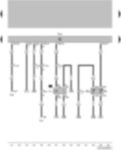 Wiring Diagram  VW FOX 2010 - Coolant temperature display sender - coolant temperature sender - fuel pump relay - engine control unit