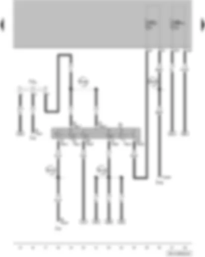 Wiring Diagram  VW FOX 2009 - Ignition/starter switch - terminal 30 wiring junction