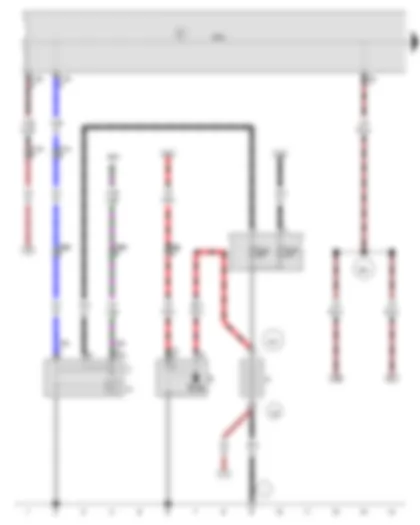 Wiring Diagram  VW FOX 2006 - Battery - Starter - Alternator - Voltage regulator - Onboard supply control unit