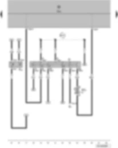 Wiring Diagram  VW FOX 2005 - Ignition/starter switch - radiator fan thermal switch - onboard supply control unit