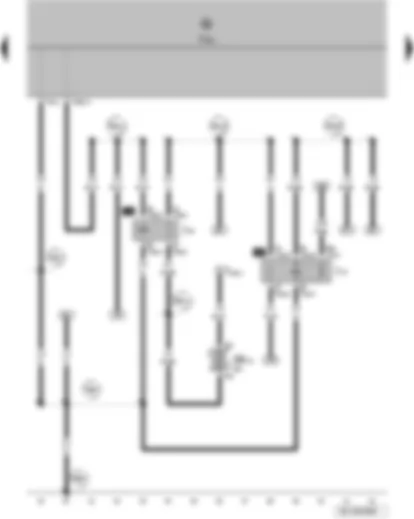 Wiring Diagram  VW FOX 2005 - Current supply relay - X-contact relief relay - onboard supply control unit