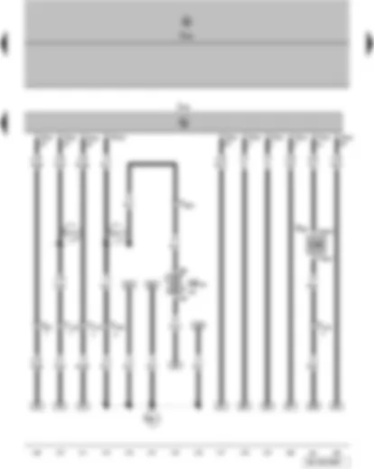 Wiring Diagram  VW FOX 2005 - Onboard supply control unit - engine control unit - active charcoal filter system solenoid valve 1