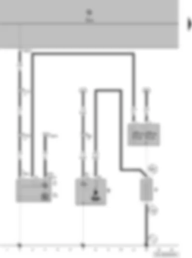Wiring Diagram  VW FOX 2006 - Battery - starter - alternator - voltage regulator - onboard supply control unit