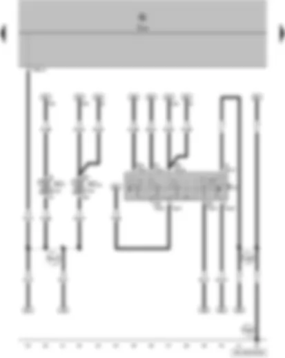 Wiring Diagram  VW FOX 2005 - Intermittent wiper switch - onboard supply control unit