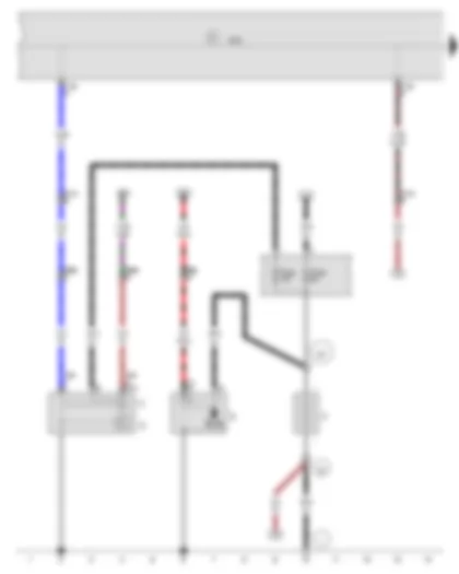 Wiring Diagram  VW FOX 2006 - Battery - Starter - Alternator - Voltage regulator - Onboard supply control unit