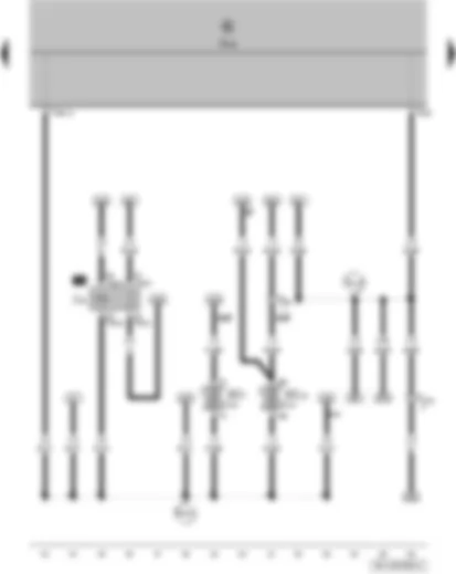 Wiring Diagram  VW FOX 2006 - X-contact relief relay - onboard supply control unit