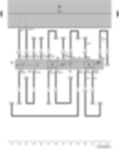 Wiring Diagram  VW FOX 2007 - Light switch - turn signal switch - headlight dipper/flasher switch - parking light switch - headlight range control regulator