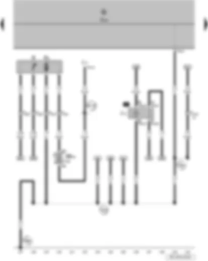 Wiring Diagram  VW FOX 2006 - Fuel gauge sender - fuel system pressurisation pump - headlight main beam relay - onboard supply control unit