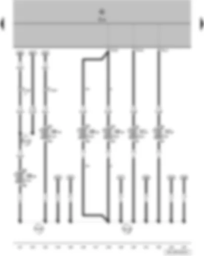 Wiring Diagram  VW FOX 2006 - Onboard supply control unit