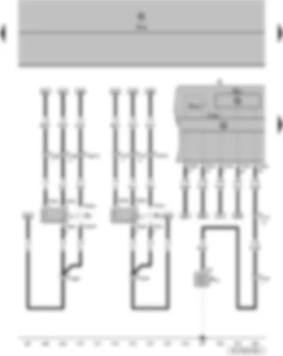 Wiring Diagram  VW FOX 2007 - Oil pressure switch - speedometer - dash panel insert - left turn signal warning lamp - left headlight twin filament bulb - left side light bulb