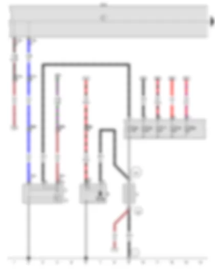 Wiring Diagram  VW FOX 2005 - Battery - Starter - Alternator - Voltage regulator - Onboard supply control unit