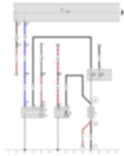 Wiring Diagram  VW FOX 2006 - Battery - Starter - Alternator - Voltage regulator - Onboard supply control unit