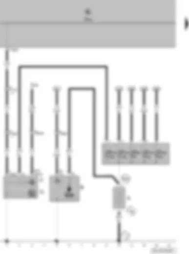 Wiring Diagram  VW FOX 2004 - Battery - starter - alternator - voltage regulator - onboard supply control unit