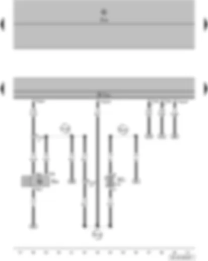 Wiring Diagram  VW FOX 2012 - High pressure sender - air conditioning system control unit - onboard power supply control unit