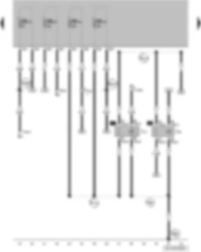 Wiring Diagram  VW FOX 2007 - Headlight main beam relay - X-contact relief relay
