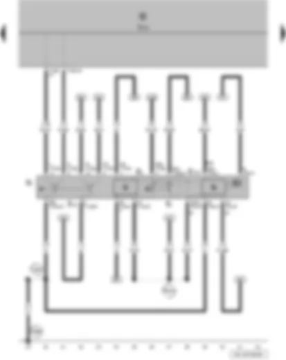 Wiring Diagram  VW FOX 2006 - Light switch - turn signal switch - parking light switch - headlight range control regulator