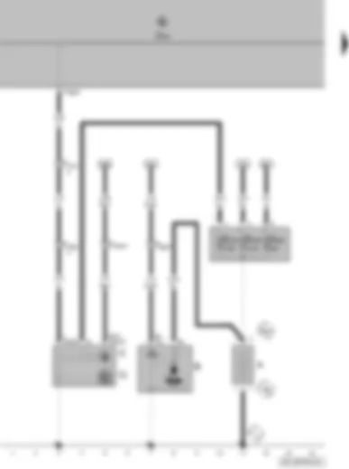 Wiring Diagram  VW FOX 2012 - Battery - starter - alternator - voltage regulator - onboard supply control unit