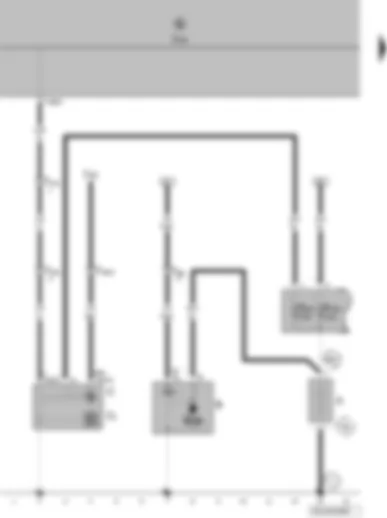 Wiring Diagram  VW FOX 2007 - Battery - starter - alternator - voltage regulator - onboard supply control unit
