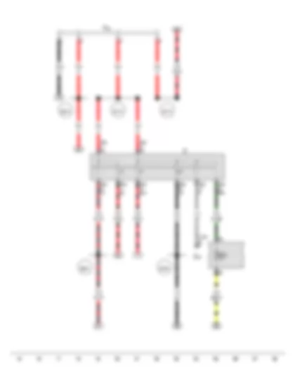 Wiring Diagram  VW FOX 2010 - Ignition/starter switch - Terminal 30 wiring junction