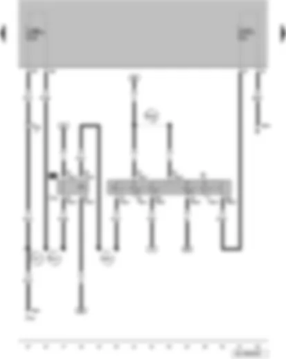 Wiring Diagram  VW FOX 2009 - Ignition/starter switch - X-contact relief relay