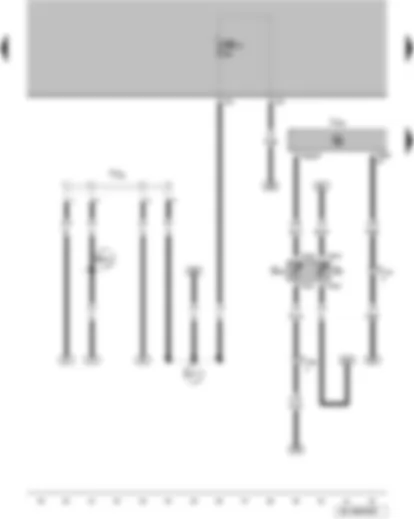 Wiring Diagram  VW FOX 2009 - Coolant temperature display sender - coolant temperature sender - engine control unit