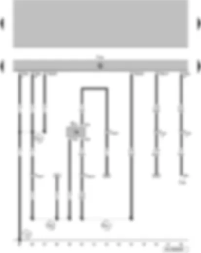 Wiring Diagram  VW FOX 2008 - Speedometer sender - engine control unit