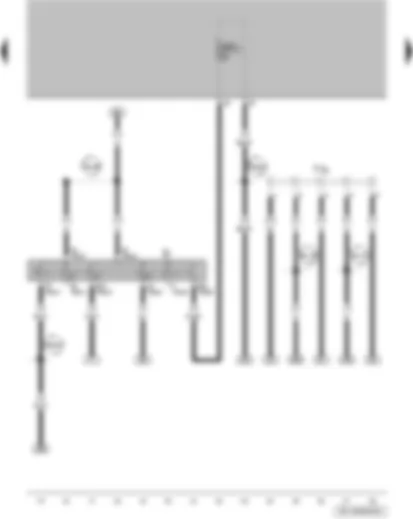 Wiring Diagram  VW FOX 2008 - Ignition/starter switch - terminal 30 wiring junction